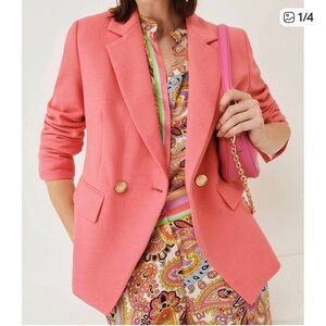 MARELLA Attila Blazer Jacket in Deep Rose Size 8
Luxury